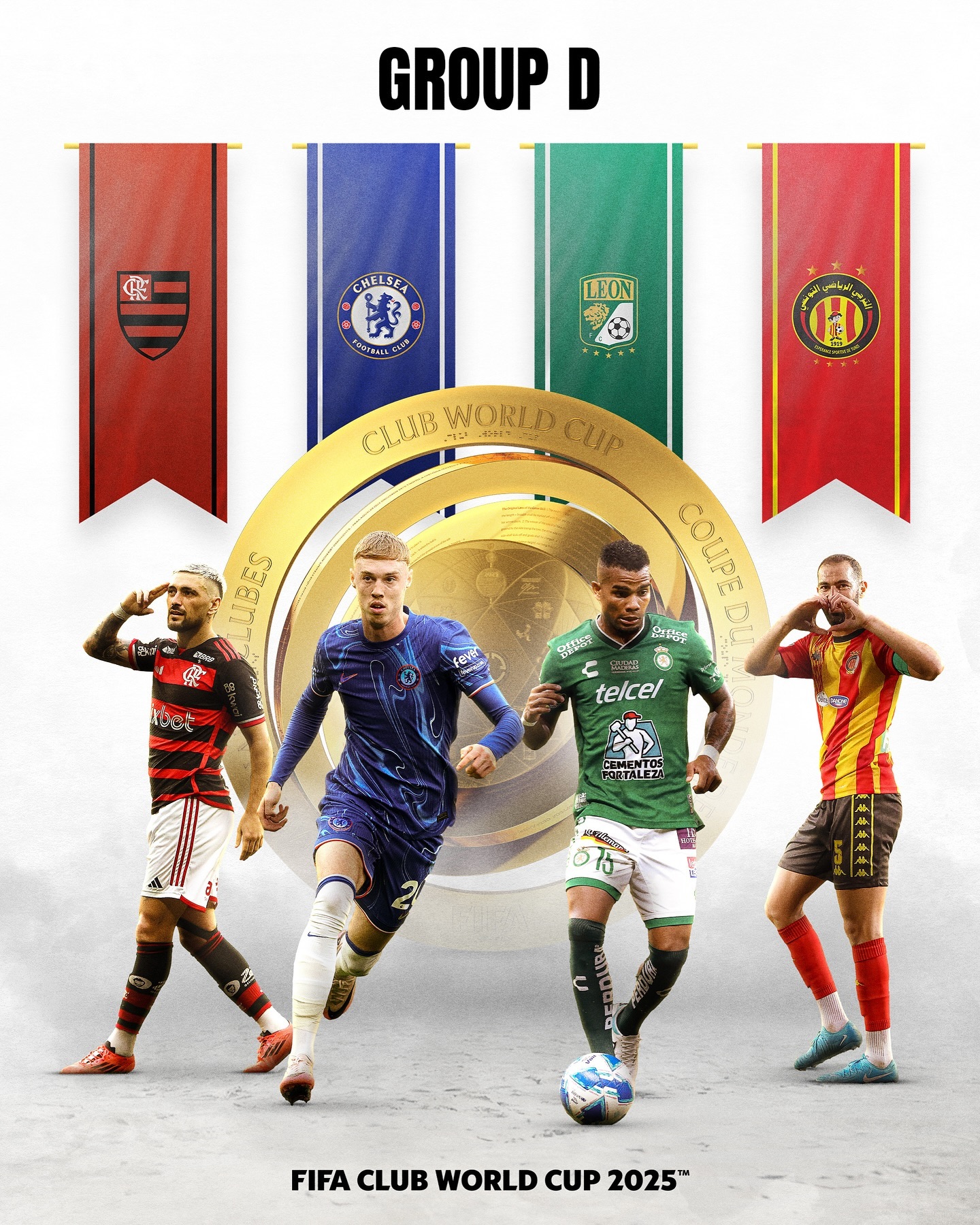 Grupo do Flamengo no mundial de Clubes - Fonte: @fifaclubworldcup