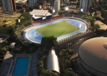 Estádio Ícaro de Castro Mello visto de cima - Fonte: @habitacaosp