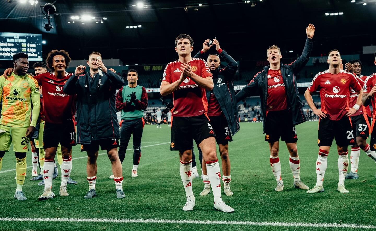 Equipe do Manchester United - Fonte: @harrymaguire93