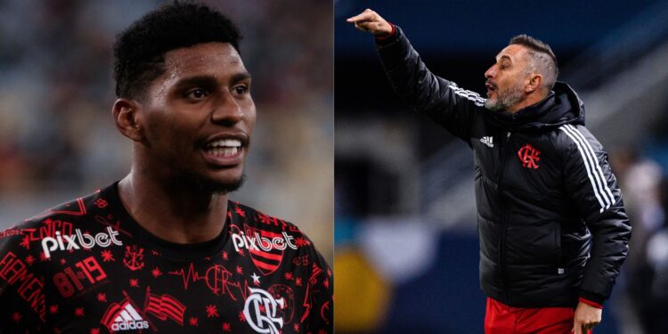 Hugo Souza, goleiro do Corinthians, fala sobre Vitor Pereira, ex-Flamengo.