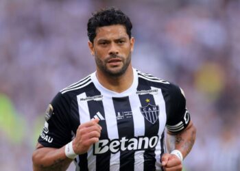 Hulk em ação pelo Atlético-MG na final da Libertadores