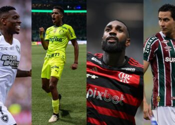 Os clubes brasileiros classificados para o Mundial de Clubes de 2025, Botafogo, Palmeiras, Flamengo e Fluminense