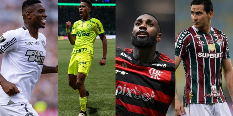 Os clubes brasileiros classificados para o Mundial de Clubes de 2025, Botafogo, Palmeiras, Flamengo e Fluminense