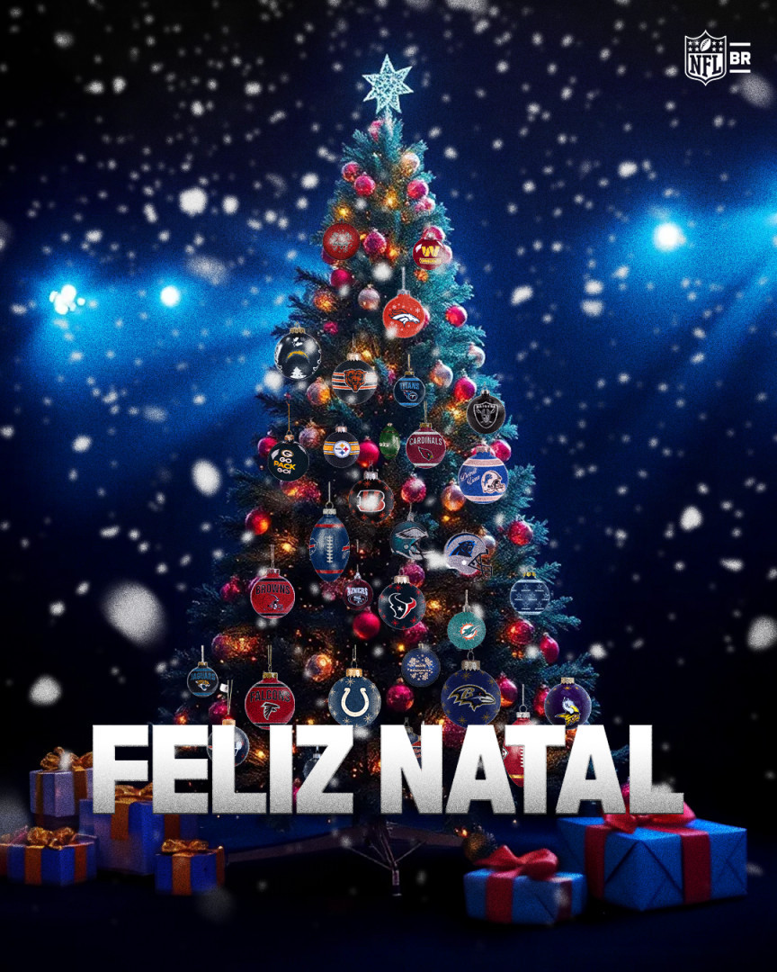 Publicação da NFL Brasil desejando um Feliz Natal - Fonte: @nflbrasil