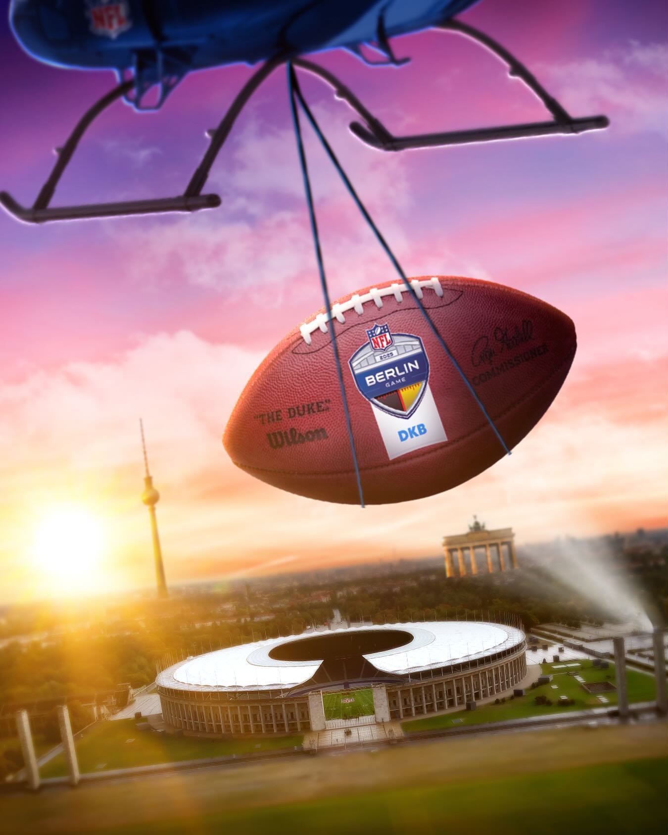 Publicação da NFL sobre ida da NFL para Alemanha - Fonte: @nfldeutschland
