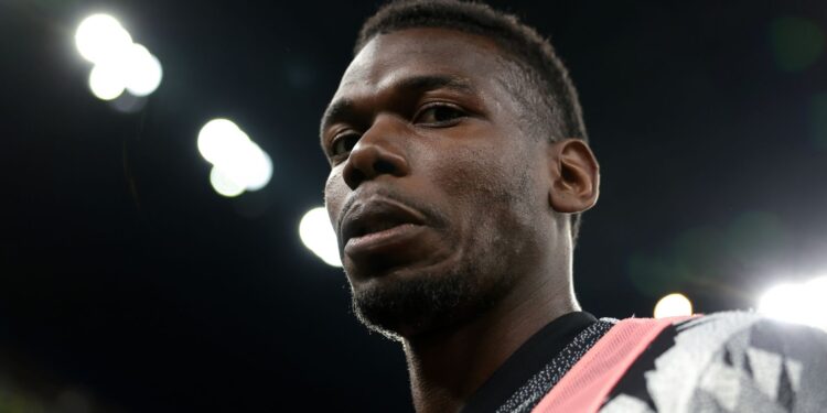 Paul Pogba em ação pela Juventus, em 2023