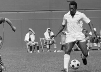 Pelé no Santos.