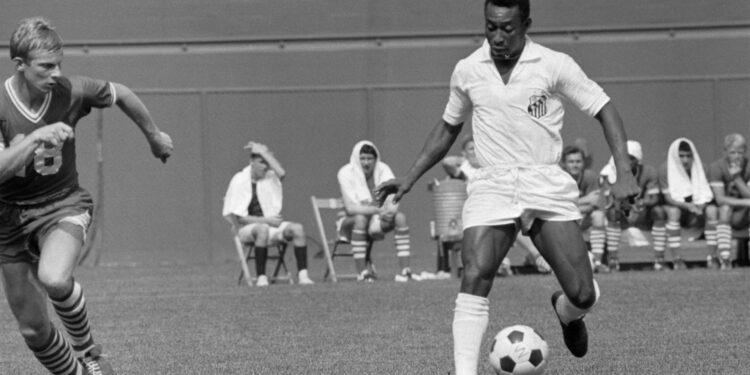 Pelé no Santos.