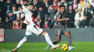 Real Madrid e Rayo Vallecano na LALIGA.