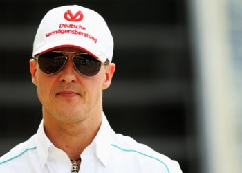 Michael Schumacher, em 2013, meses antes do acidente de esqui