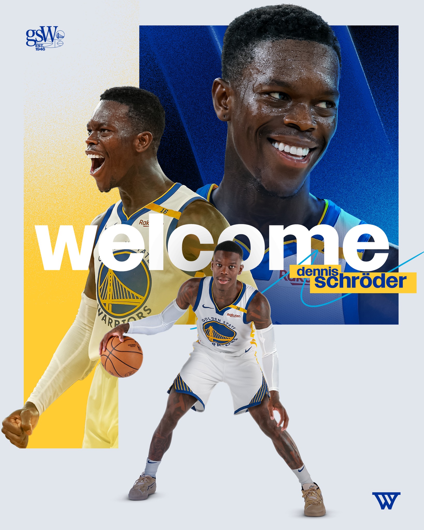 Publicação do Warriors sobre a chegada de Dennis Schröder - Fonte: @warriors
