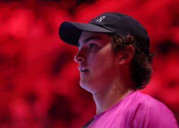 João Fonseca, tenista brasileiro, durante o Next Gen ATP Finals