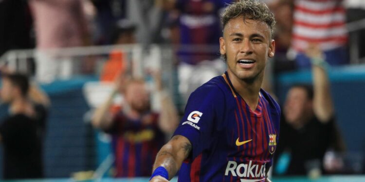 Neymar durante sua passagem pelo Barcelona, onde ficou de 2014 até 2017