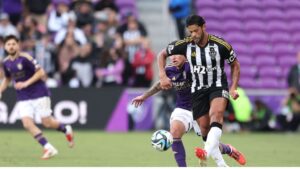 Hulk, do Atlético-MG, durante amistoso contra o Orlando City