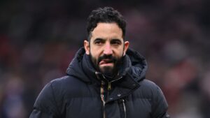 Ruben Amorim, treinador do Manchester United, após a derrota para o Brentford na Premier League
