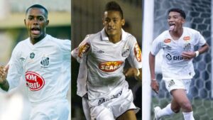 Neymar foi orientado por Robinho e, agora, pode ser o 'mestre' de seu filho, Juninho.