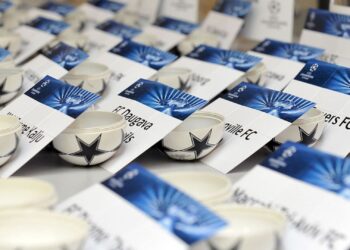 Papéis do sorteio da Champions League