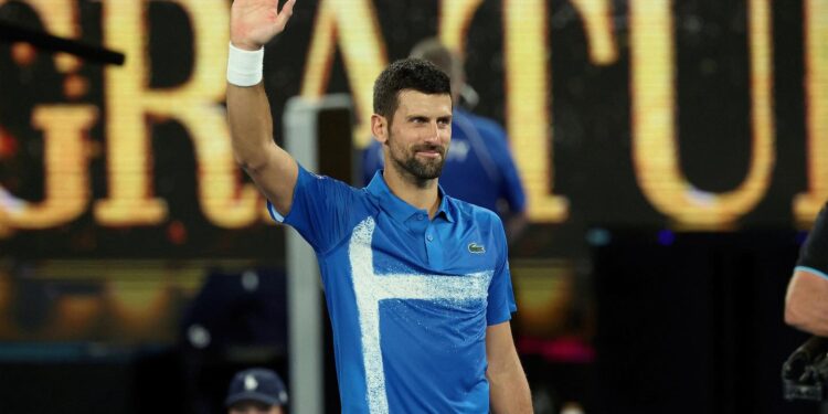 Djokovic no Australian Open - Fonte: @djokernole