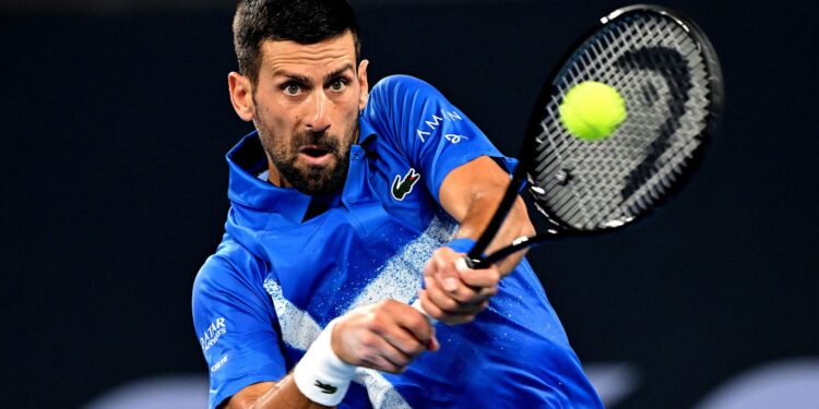 Djokovic em Brisbane.