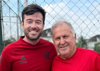 Fernando Sassaki e Zico - Fonte: @dr.fernandosassaki