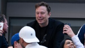 Elon Musk, possível comprador do Liverpool, no US Open 2024