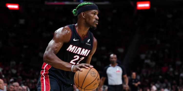 Jimmy Butler no Miami Heat, pela NBA.