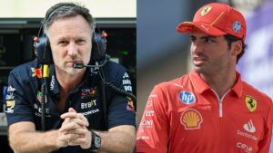 Christian Horner e Carlos Sainz Jr.
