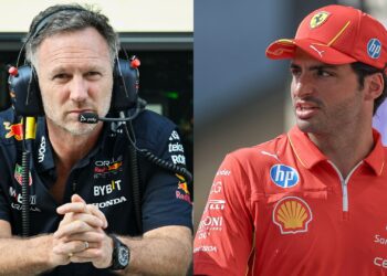 Christian Horner e Carlos Sainz Jr.