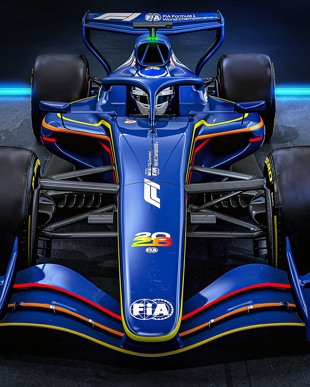Conceito de carro da Fórmula 1 de 2026 - Fonte: @fia.official