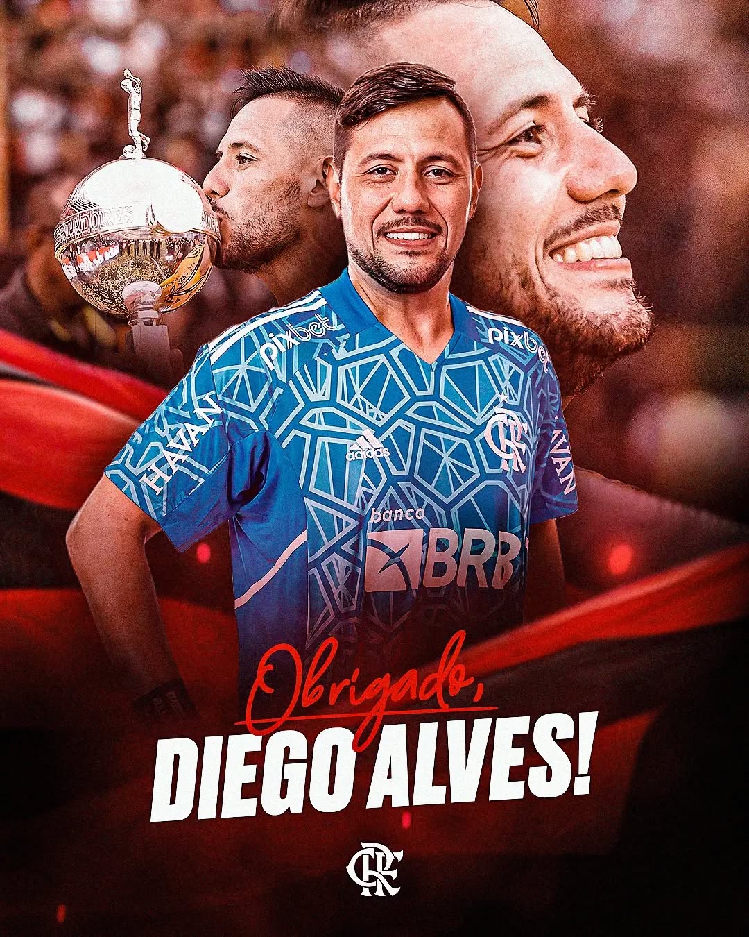 Diego Alves no Flamengo - Fonte: @flamengo