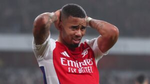 Gabriel Jesus no Arsenal.