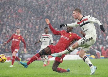 Liverpool x Manchester United na Premier League.