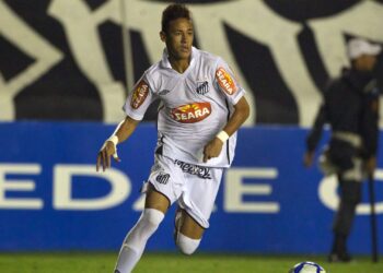Neymar no Santos.