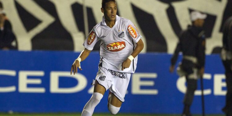 Neymar no Santos.