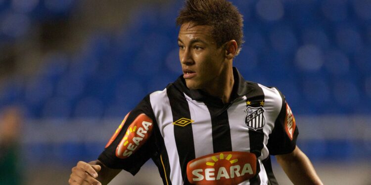 Neymar no Santos.