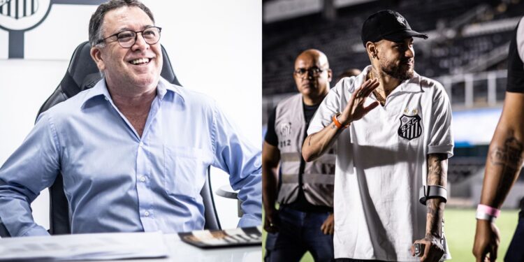Marcelo Teixeira fala sobre retorno de Neymar ao Santos (Crédito: Raul Baretta / Santos)