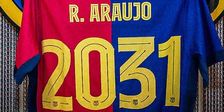 Camisa de Ronald Araújo - Fonte: @ronaldaraujo_4