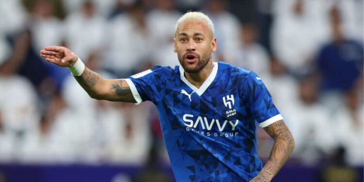 Alvo do Santos, Neymar em ação pelo Al Hilal