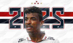 Publicação do São Paulo sobre renovação com Luiz Gustavo - Fonte: @saopaulofc