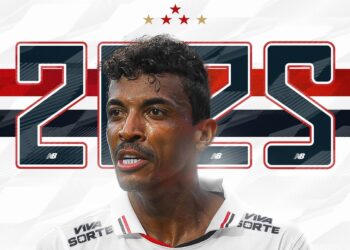 Publicação do São Paulo sobre renovação com Luiz Gustavo - Fonte: @saopaulofc