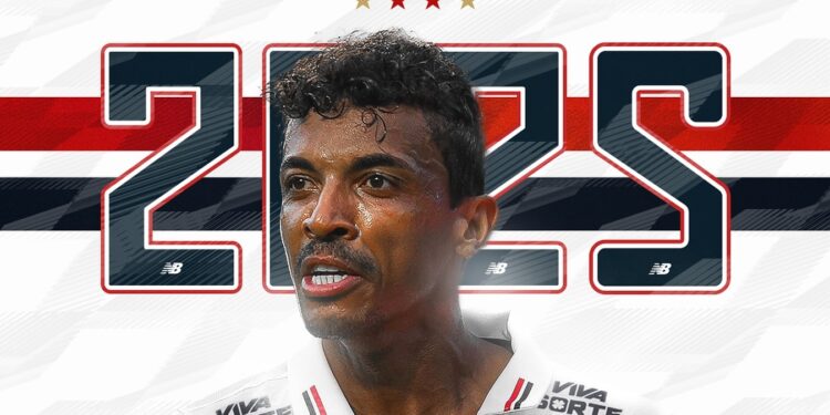 Publicação do São Paulo sobre renovação com Luiz Gustavo - Fonte: @saopaulofc