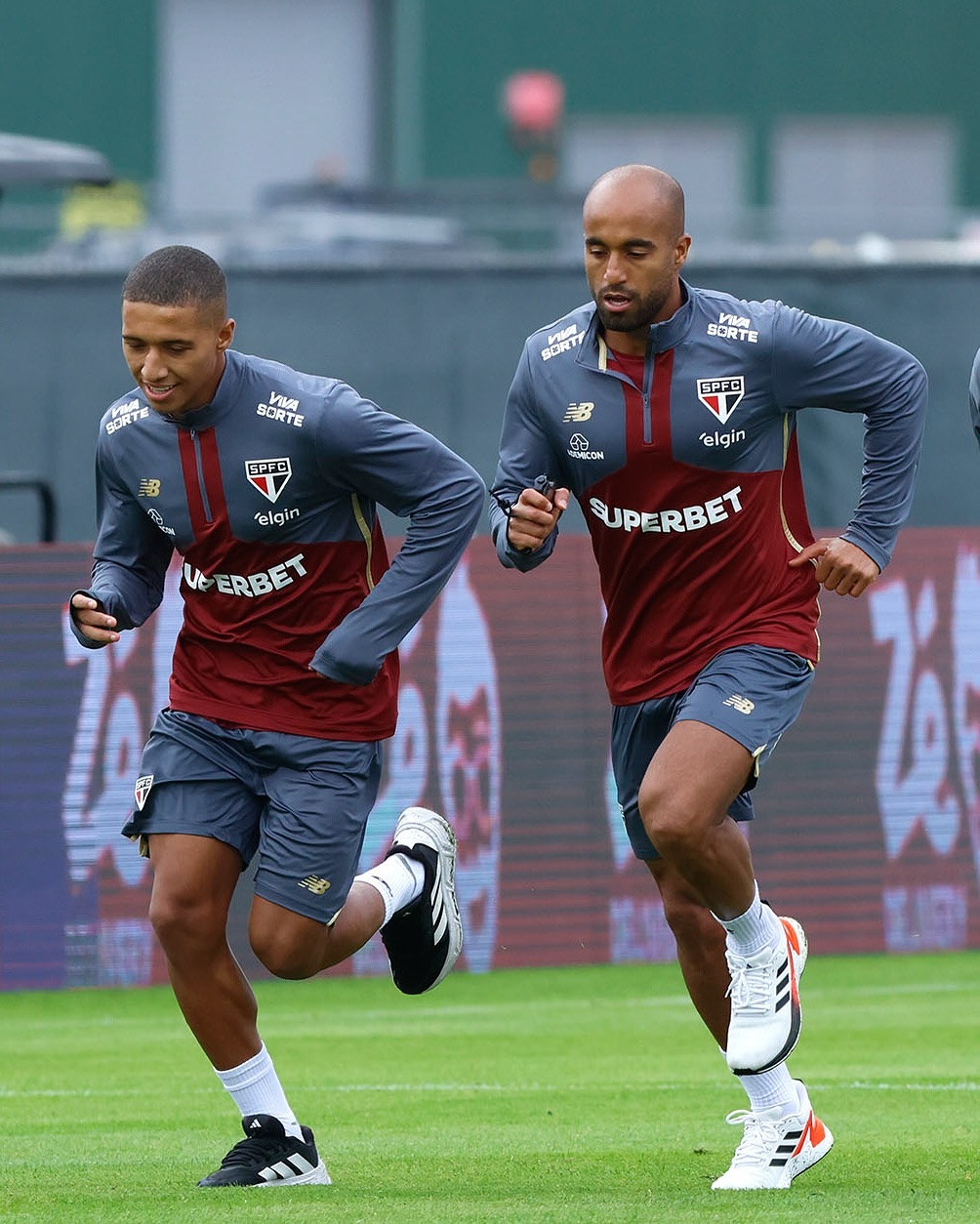 Jogadores do São Paulo treinando - Fonte: @saopaulofc