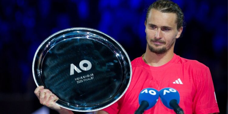 Zverev fica com o vice do Australian Open.