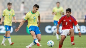 Lance de partida entre Brasil sub-20 e Chile sub-20