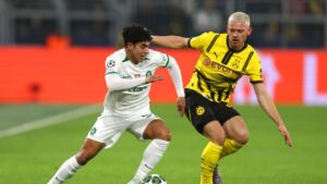 Lance de partida entre Borussia Dortmund e Sporting