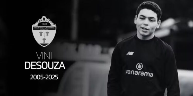 Vini Desouza, jogador de 19 anos morto
