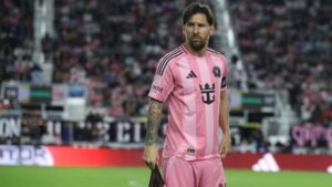 Lionel Messi, do Inter Miami, durante partida contra o New York City FC