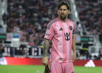 Lionel Messi, do Inter Miami, durante partida contra o New York City FC