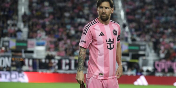 Lionel Messi, do Inter Miami, durante partida contra o New York City FC