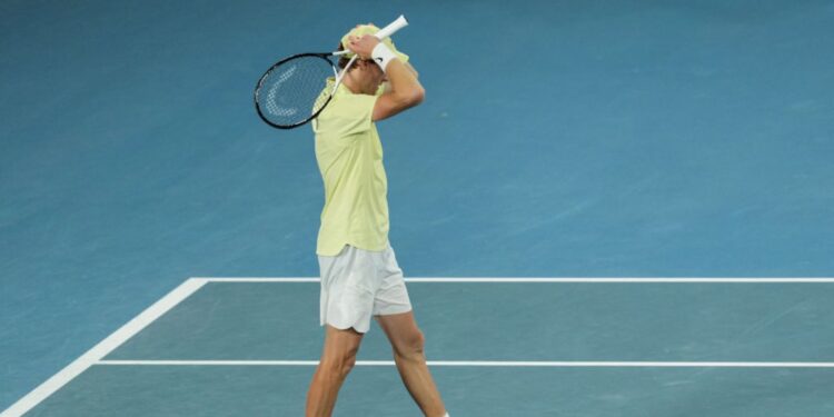 Jannik Sinner, tenista italiano, durante final do Australian Open
